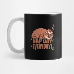 Nap Day Everyday Sloth Mug